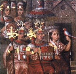 Wiracocha Inca and Ñust'as.