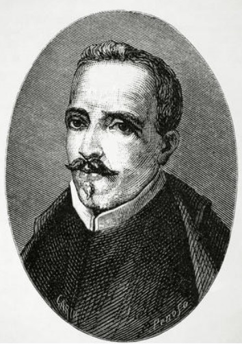 1879 engraved portrait of Inca Garcilaso de la Vega (Wikipedia)